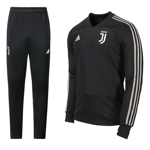 Survetement Football Juventus 2018-19 Noir Gris